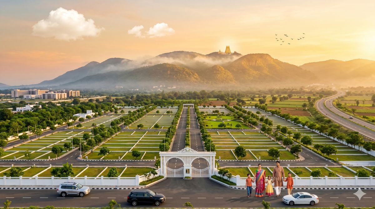 Siblings sharing adjacent plots in Tirupati layout
